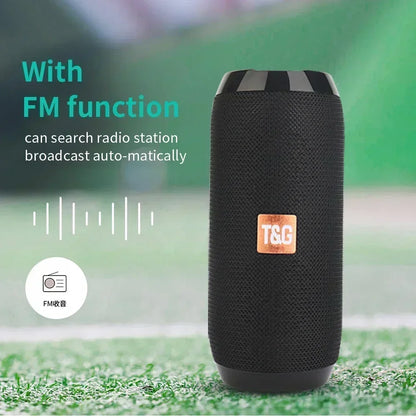 Altoparlante portatile wireless compatibile con Bluetooth Subwoofer Altoparlante esterno impermeabile Supporto stereo surround Radio FM TF