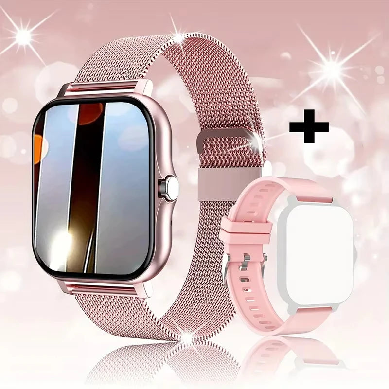 LAXASFIT 2025 Nuovo Smartwatch per Uomo Donna Regalo Schermo Touch Completo Orologio Sportivo Fitness Bluetooth Chiamata Smartwatch Digitale
