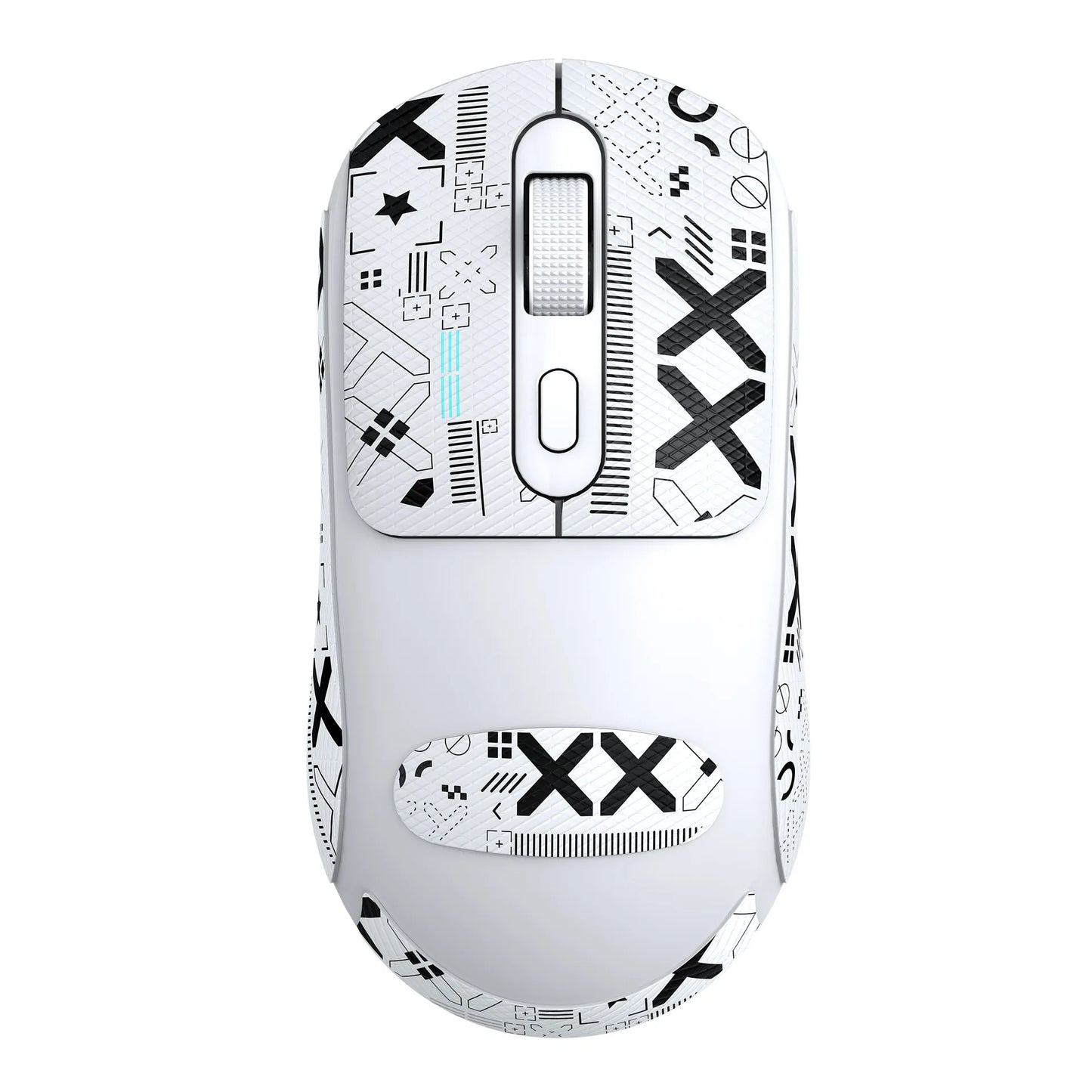 Mouse da gioco wireless Warvank X8 da 500 mAh, ricaricabile TYPE-C, adatto per computer desktop portatili