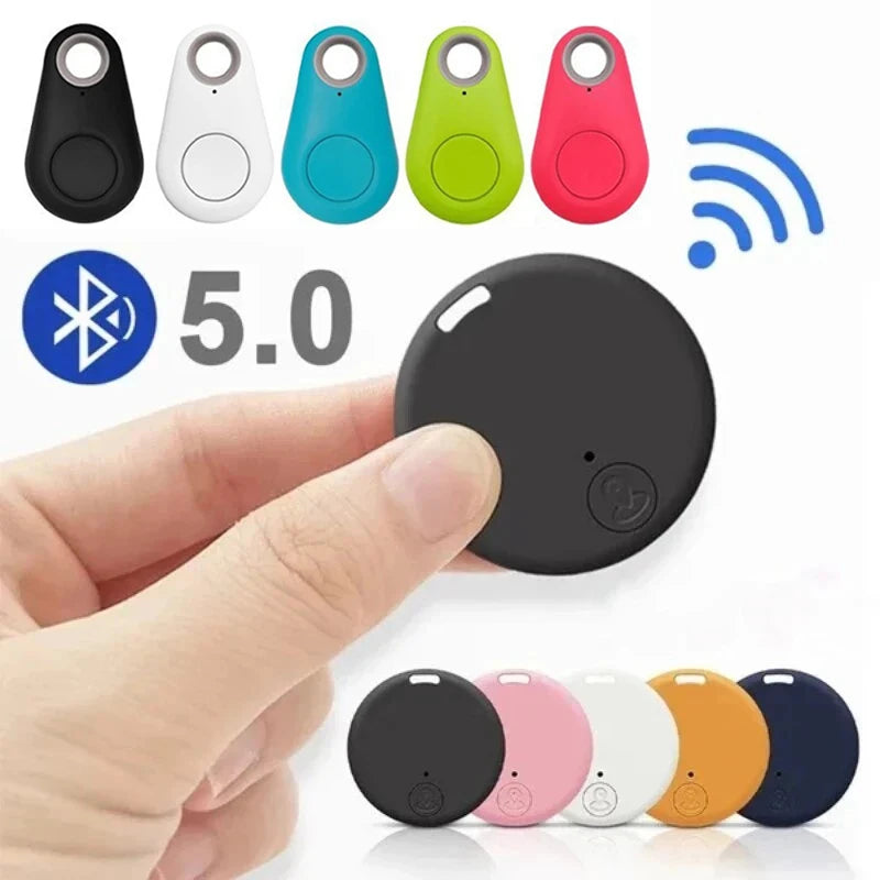 Mini localizzatore GPS anti-smarrimento con allarme, portachiavi, tag intelligente, compatibile con Bluetooth, portachiavi tracciante per cani, animali domestici e bambini, localizzatore di chiavi