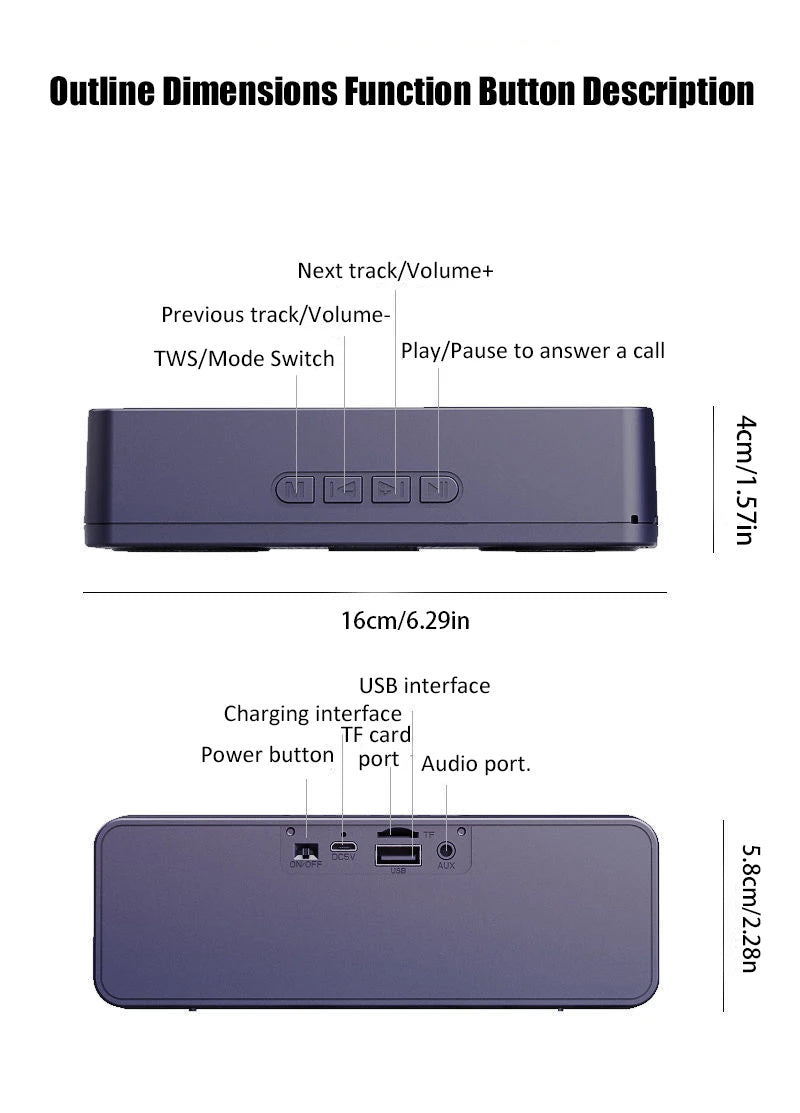 S18 Altoparlante intelligente Bluetooth creativo wireless per telefono cellulare, audio per computer, subwoofer, radio comoda per esterni