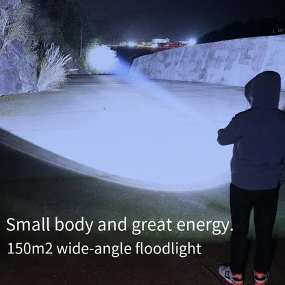 Nuova torcia ultra potente con 3 LED Core, mini torcia tattica ricaricabile ad alta potenza, torcia a LED con clip in metallo per penna e lampada portatile