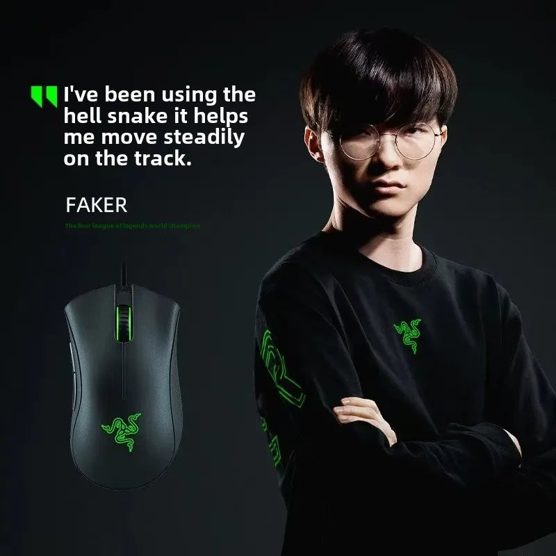 Mouse da gioco cablato Razer Purgatory Viper Standard Edition 6400DPI Merchandising di marca Regalo di compleanno Laurea Vendita all'ingrosso
