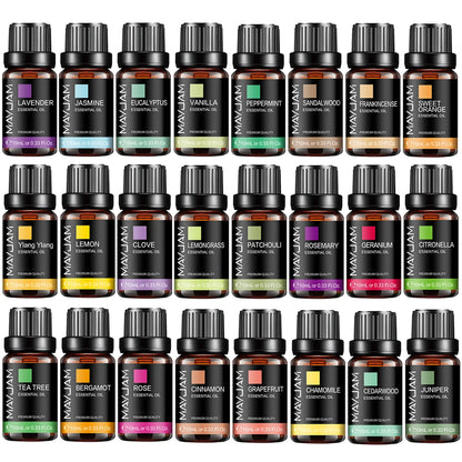 MAYJAM 10ML Olio essenziale Lavanda Gelsomino Eucalipto Vaniglia Sandalo Bergamotto Rosmarino Citronella Cannella Olio profumato