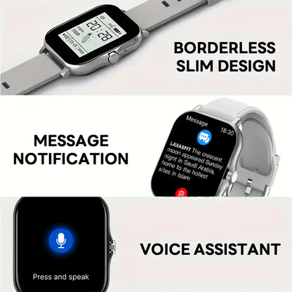 LAXASFIT 2025 Nuovo Smartwatch per Uomo Donna Regalo Schermo Touch Completo Orologio Sportivo Fitness Bluetooth Chiamata Smartwatch Digitale