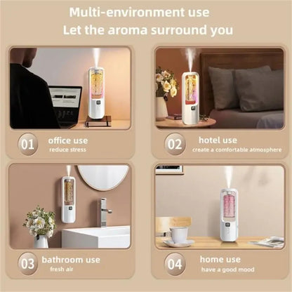Diffusore di aromi, umidificatore, profumo, olio essenziale, macchina per aromaterapia, deodorante per ambienti, camera da letto, bagno, deodorizzazione