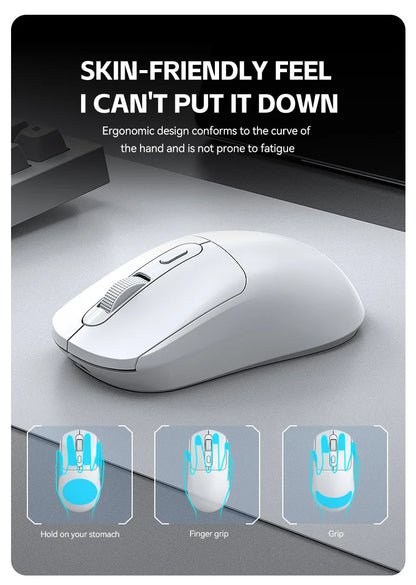 Mouse da gioco wireless Warvank X8 da 500 mAh, ricaricabile TYPE-C, adatto per computer desktop portatili
