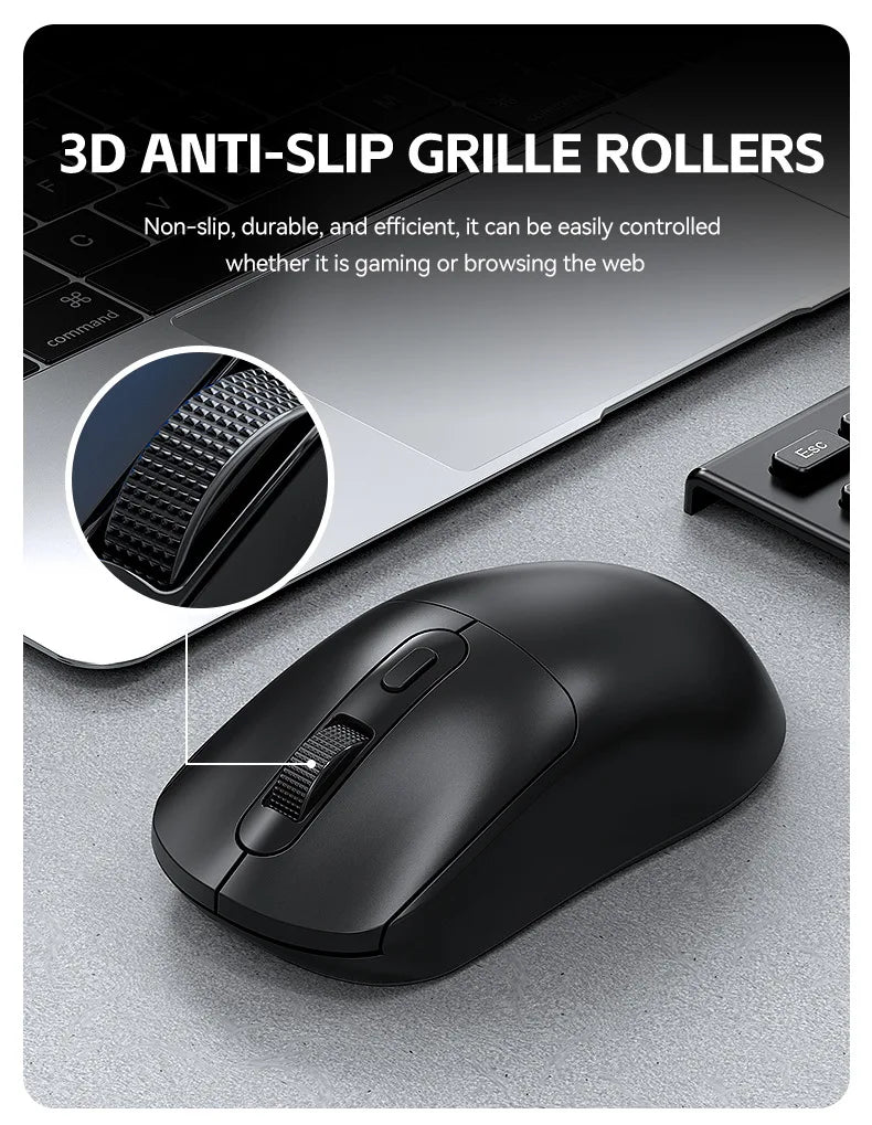Mouse da gioco wireless Warvank X8 da 500 mAh, ricaricabile TYPE-C, adatto per computer desktop portatili