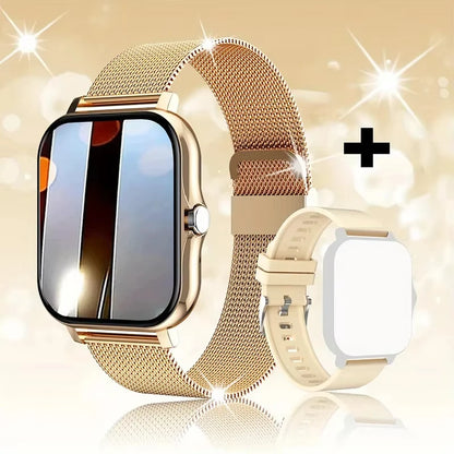 LAXASFIT 2025 Nuovo Smartwatch per Uomo Donna Regalo Schermo Touch Completo Orologio Sportivo Fitness Bluetooth Chiamata Smartwatch Digitale