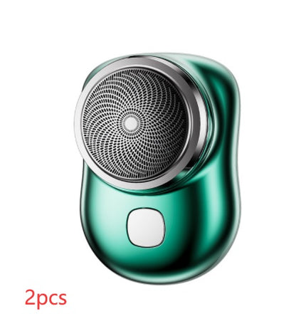 Mini rasoio elettrico portatile senza fili ricaricabile USB per il viso, rasatura di piccole dimensioni, per uomo, bagnato e asciutto, indolore