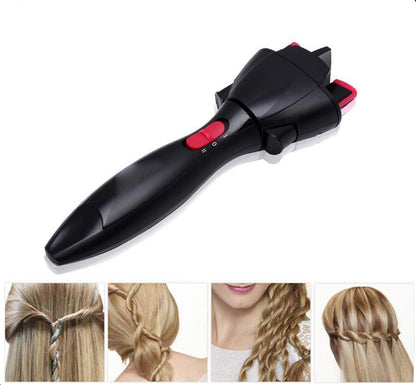 Macchina per trecce elettrica USB, strumento per lo styling fai da te con rullo magico, strumento per lo styling dei capelli, creatore di chignon