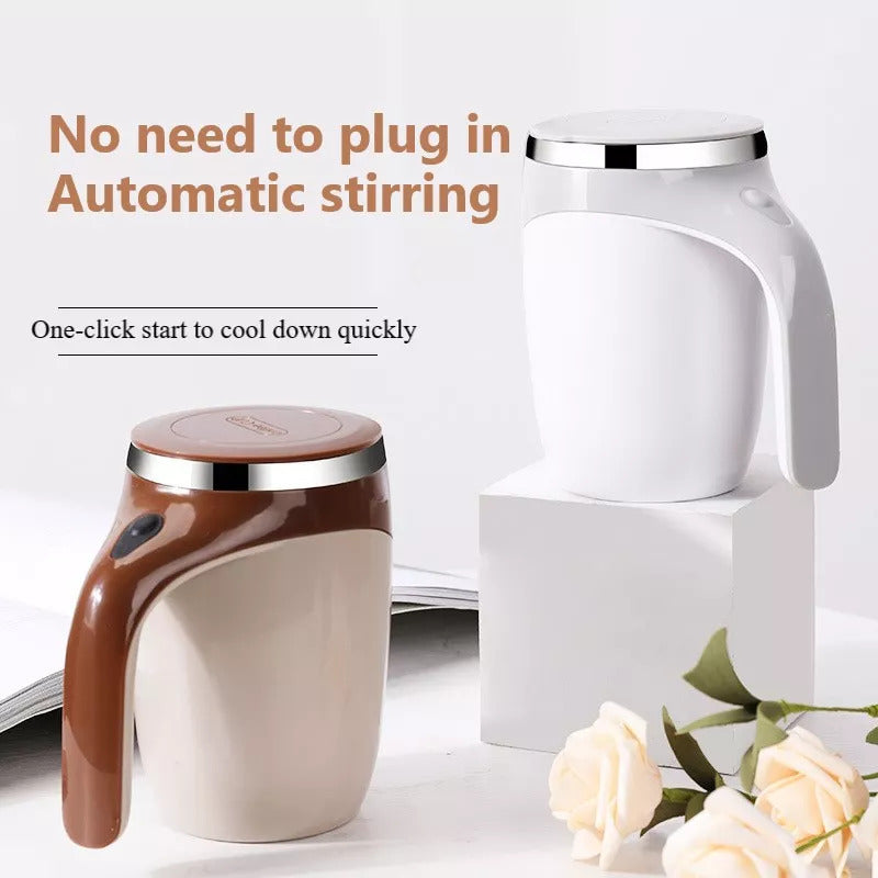 Tazza da caffè con mescolatore automatico ricaricabile, tazza da caffè con mescolatore elettrico di alto valore, tazza da acqua magnetica rotante per frullato pigro