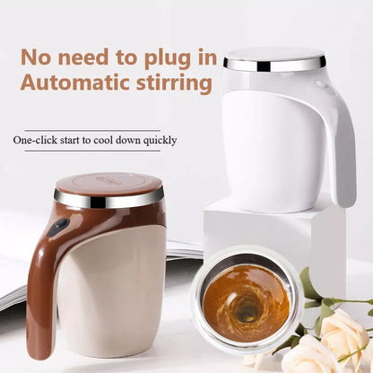 Tazza da caffè con mescolatore automatico ricaricabile, tazza da caffè con mescolatore elettrico di alto valore, tazza da acqua magnetica rotante per frullato pigro