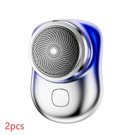 Mini rasoio elettrico portatile senza fili ricaricabile USB per il viso, rasatura di piccole dimensioni, per uomo, bagnato e asciutto, indolore